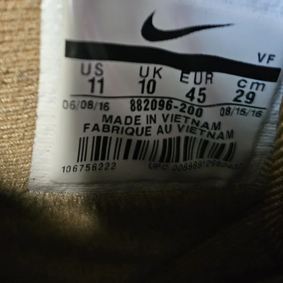 Size 11 - Nike Air Force 1 High '07 LV8 WB Flax 2016 - FLAX - Picture 2 of 9